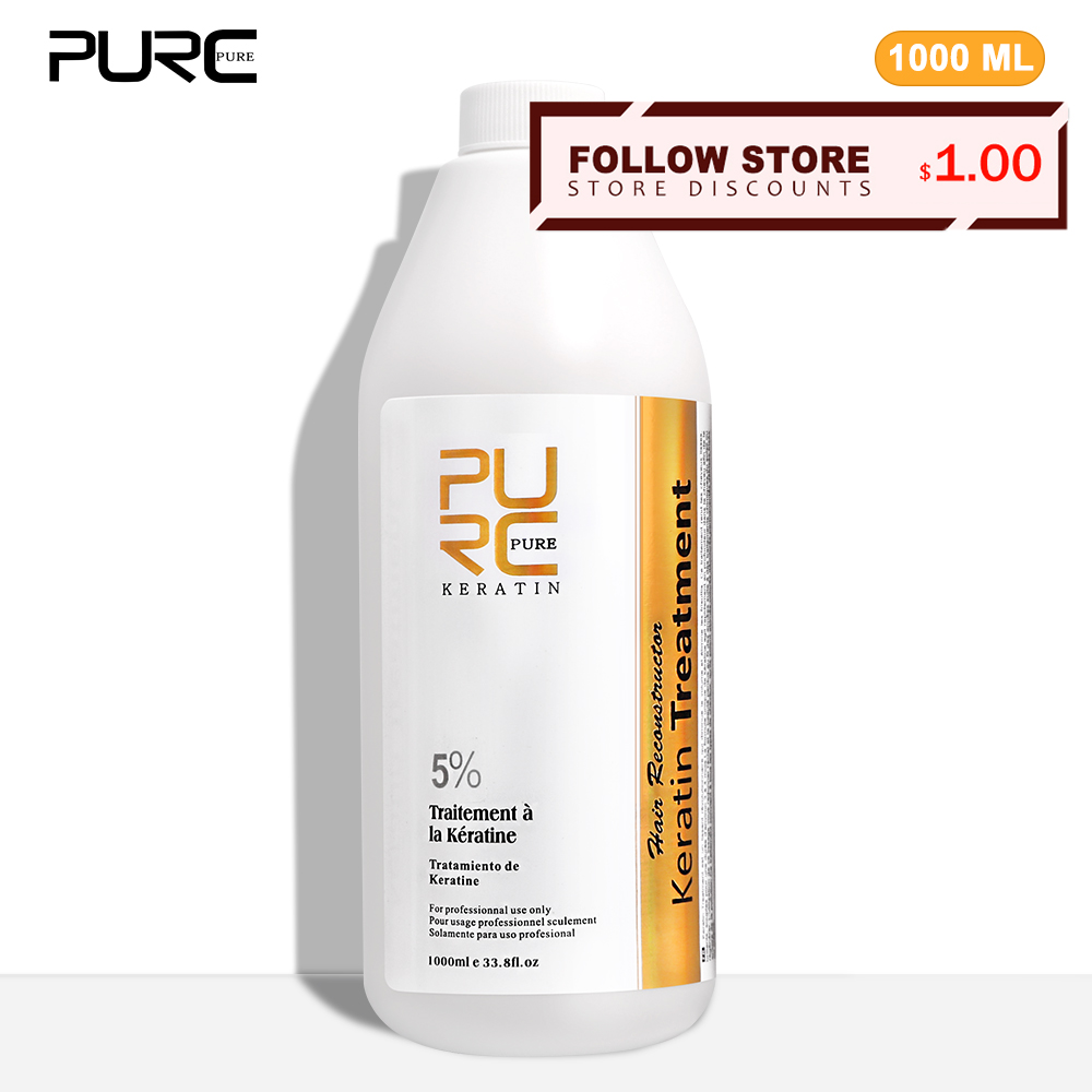 Hair Care In Salon - Purc-ブラジルのケラチントリートメントスプレー,冷蔵庫の削除,5% ml,プロのサロンケア製品,1000