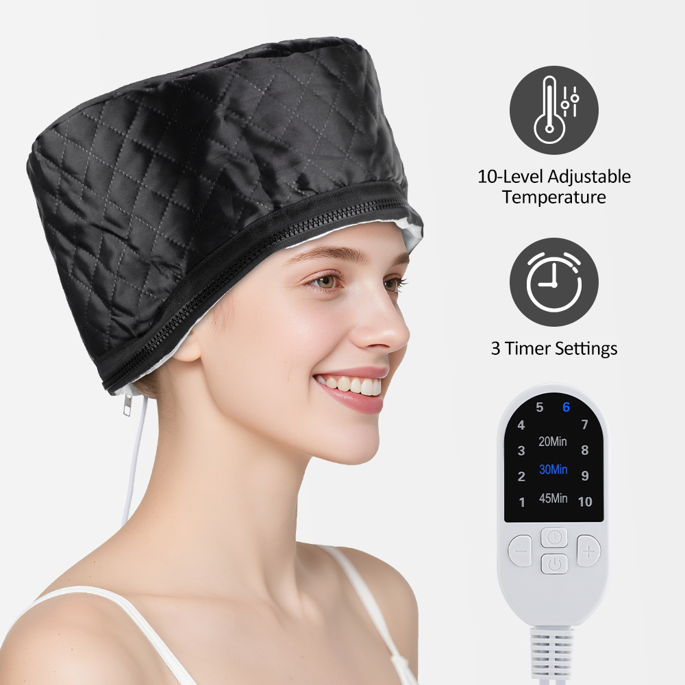 ホームサロン用ヘア蒸し器キャップ、女性用電動ポータブル加熱ハ - Deep Conditioner Mask のレビューと価格