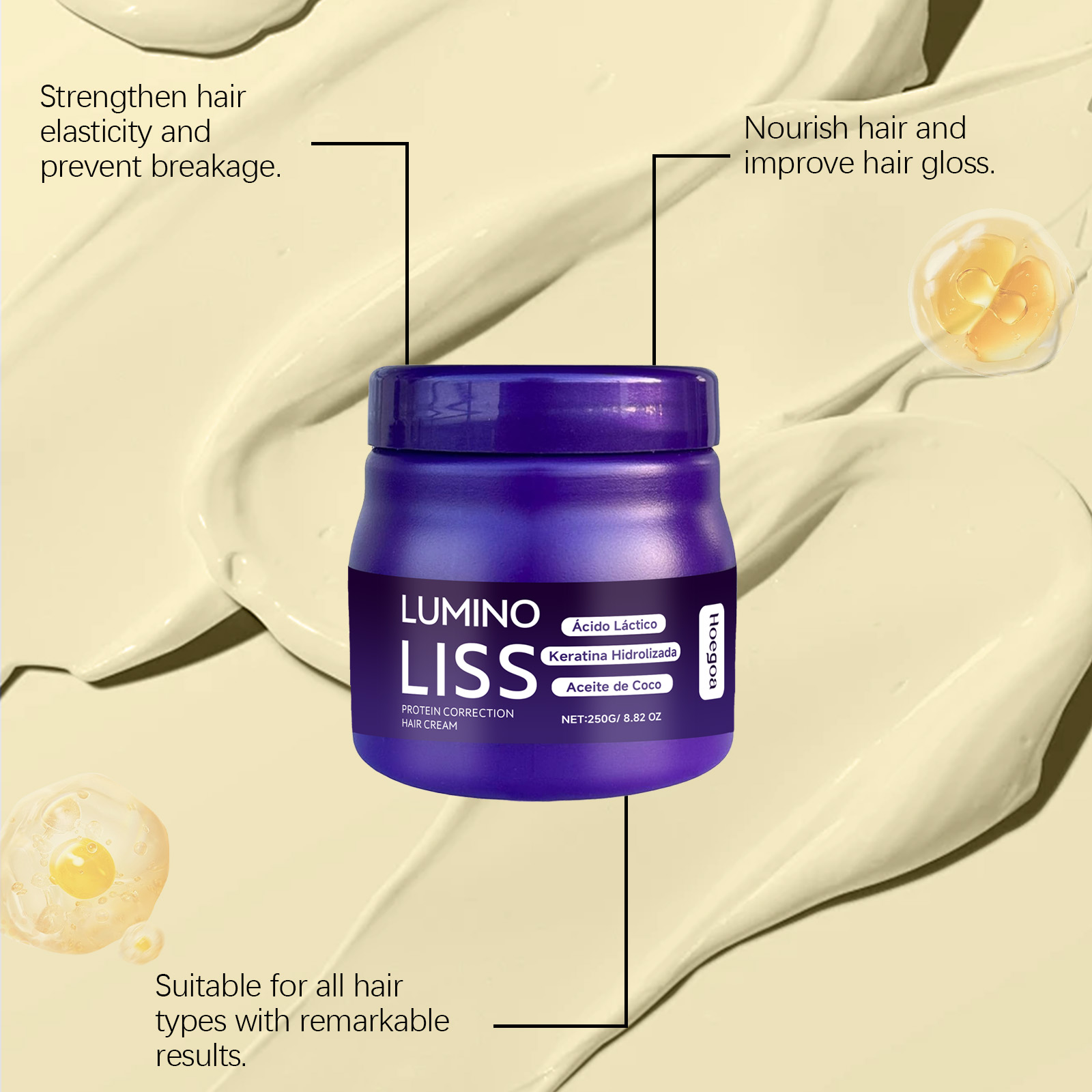 プロテイン補正ヘアクリーム 縮れ毛を改善 深い栄養を与える  - Deep Conditioner Mask のレビューと価格