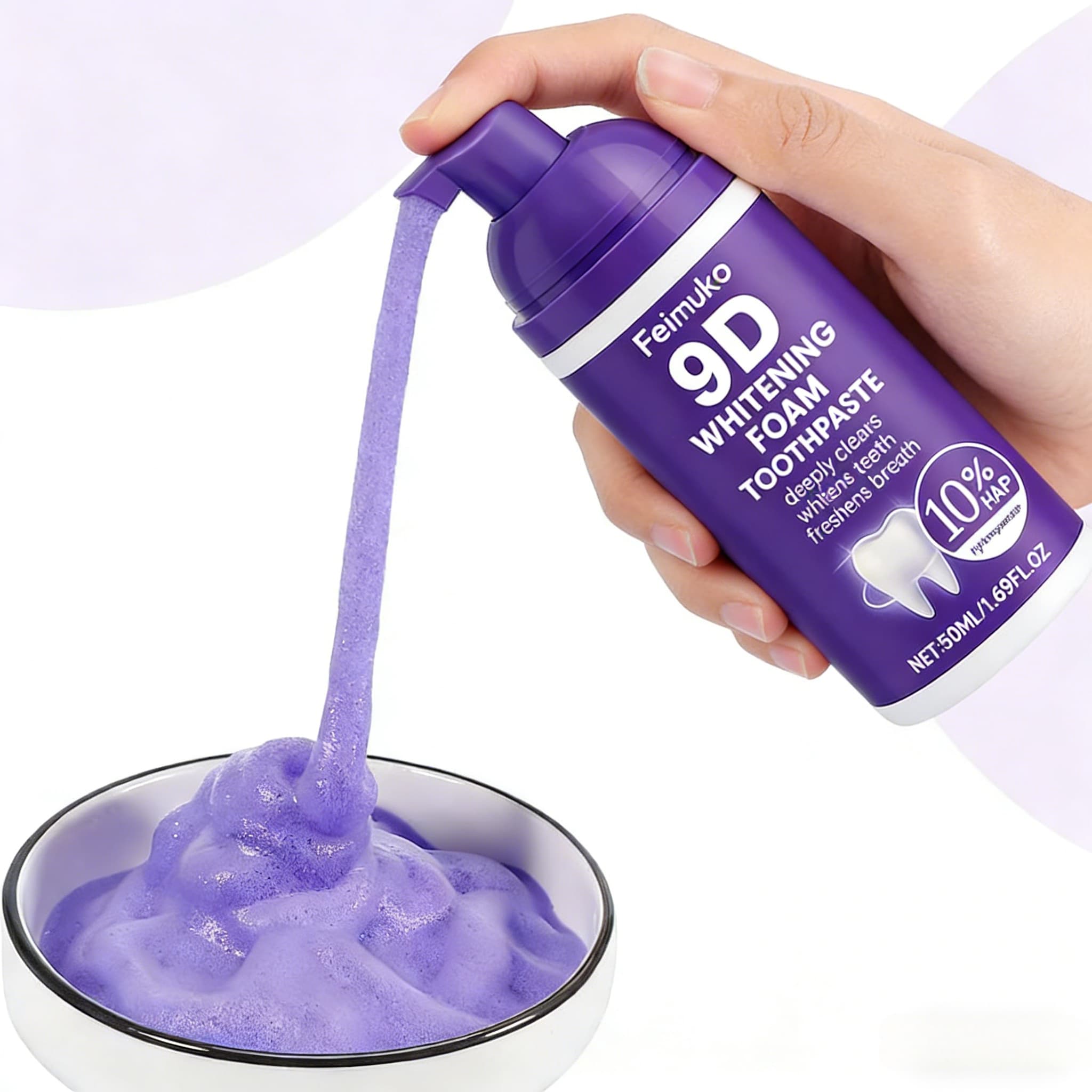 9D パープル歯磨きムースホワイトニングフォーム歯磨き粉 1 - Purple Toning Shampoo のレビューと価格