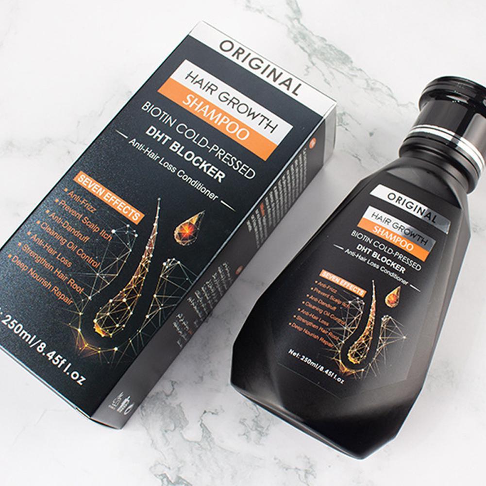 250 ミリリットルビオチンシャンプー櫛ブラシ付き育毛抗フケ - Hair Care Dandruff のレビューと価格