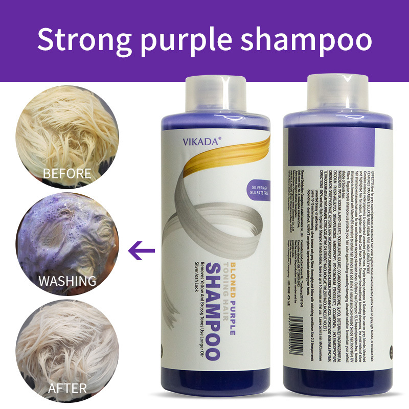 ヴィカダ ブロンドパープルヘアシャンプーは、黄ばみや真鍮のよ - Purple Toning Shampoo のレビューと価格