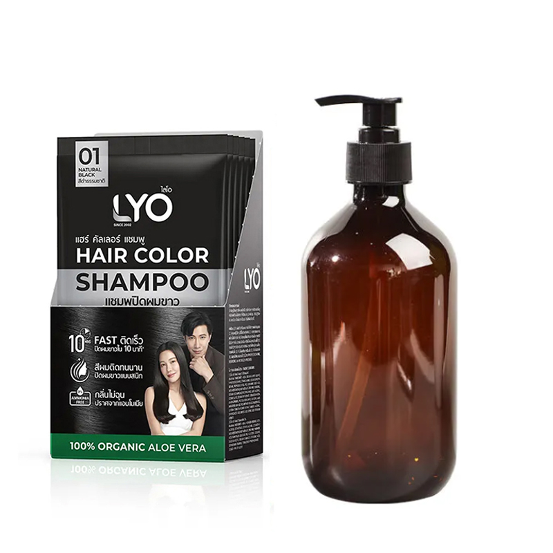 Lyo-天然植物の染毛剤とシャンプーのボトル,栄養のあるケア - Hair Care Natur のレビューと価格