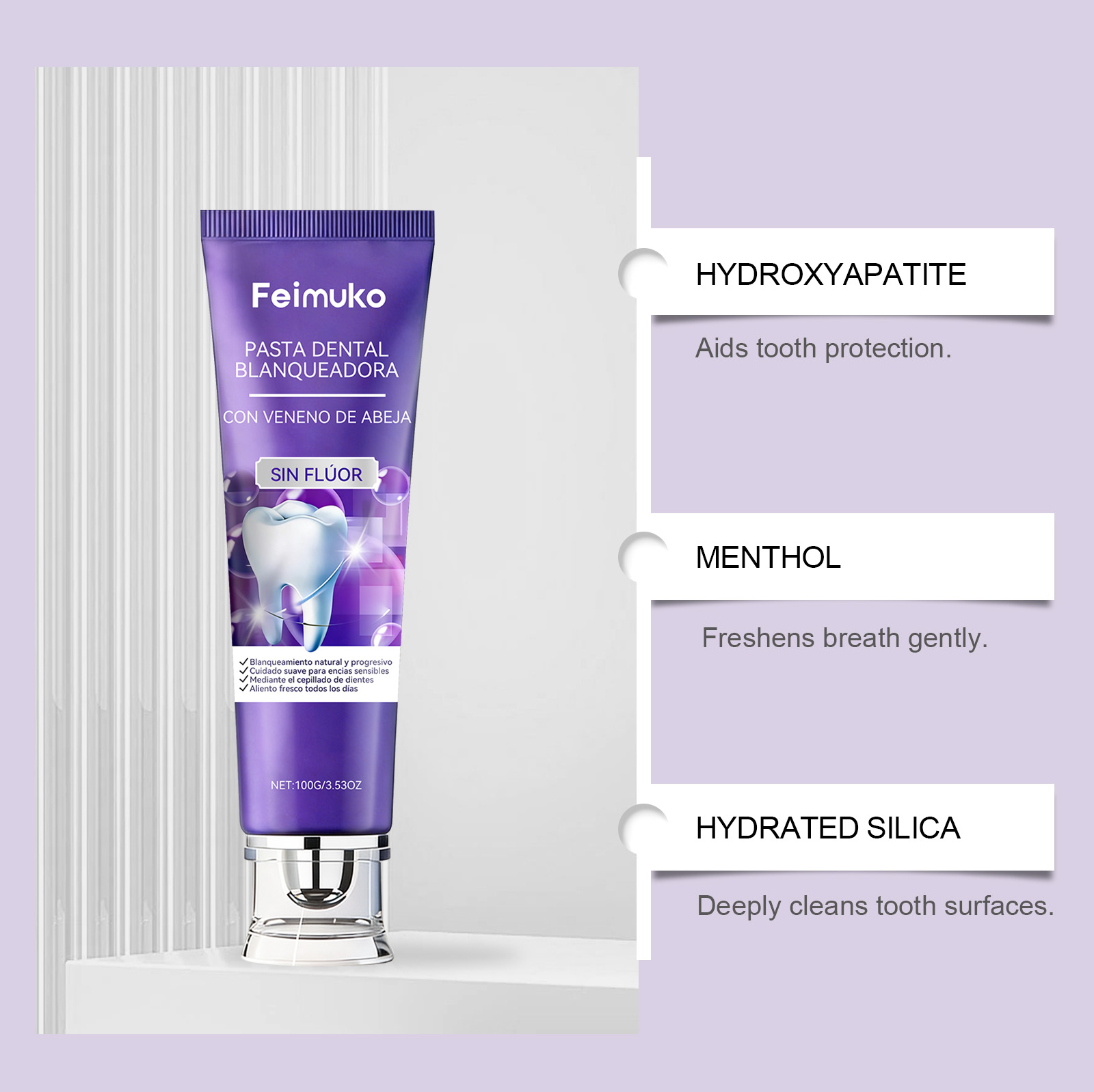 ビーベノムパープル歯磨き粉 ハイドロキシアパタイト 黄ばみ歯 - Purple Toning Shampoo のレビューと価格