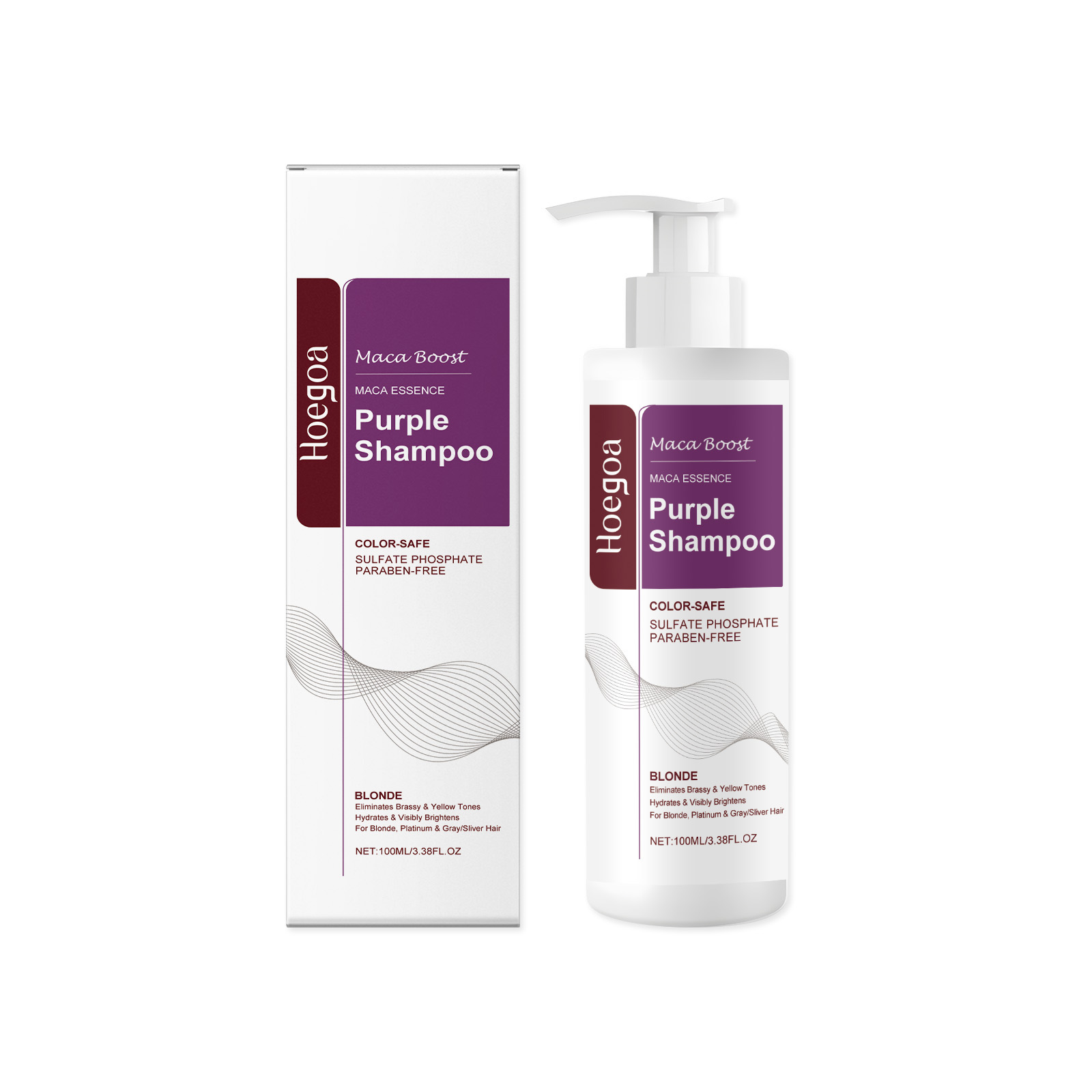 パープルヘアシャンプー　優しく洗浄し、乾燥したダメージを受け - Purple Toning Shampoo のレビューと価格