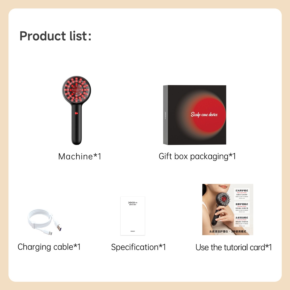 Doco-電動マッサージコーム,振動,頭皮洗浄,液体オイルア - Hair Care Lab のレビューと価格