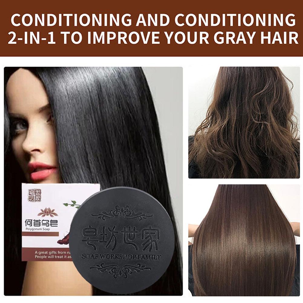 天然ポリゴナム手作り石鹸ディープクレンジング強化栄養シャンプ - Hair Care Dandruff のレビューと価格