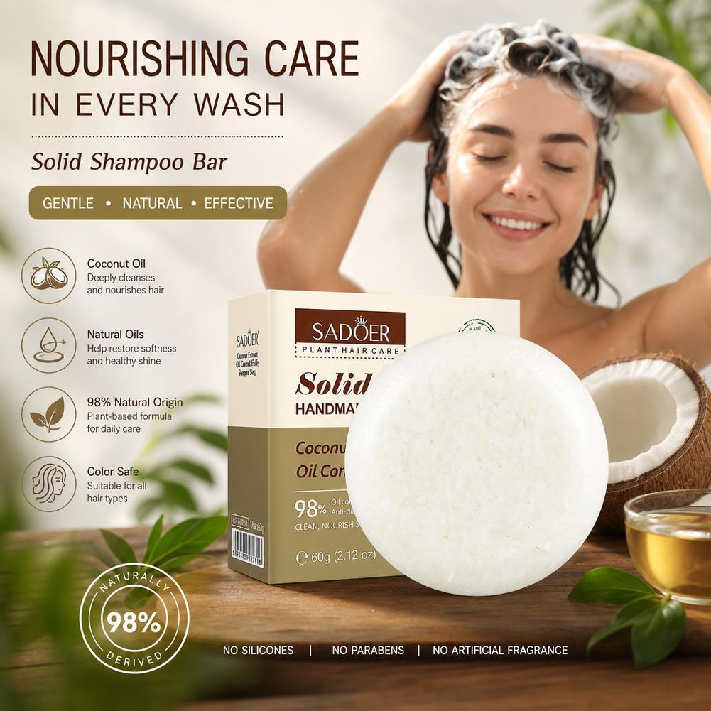 天然ココナッツシャンプーバー育毛用ディープクレンジングオイル - Hair Care Dandruff のレビューと価格
